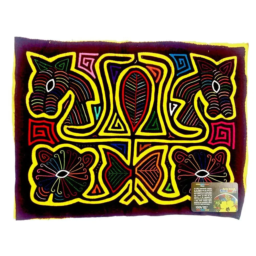 Arte Kuna Colombia‎ Mola Textile Quilted Applique Embroidery Needlework 16